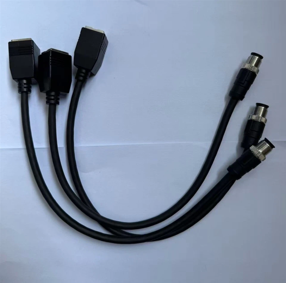 M12 8pin To RJ45 Female Cable